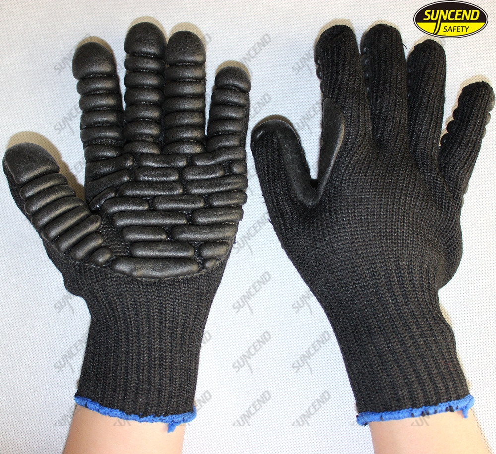 Anti vibration mechanic forestry work safety protective gloves