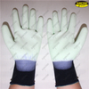 White PU coated nylon polyester safety hand work gloves