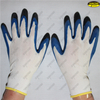 Good grip crinkle double latex dipped safety labor gloves