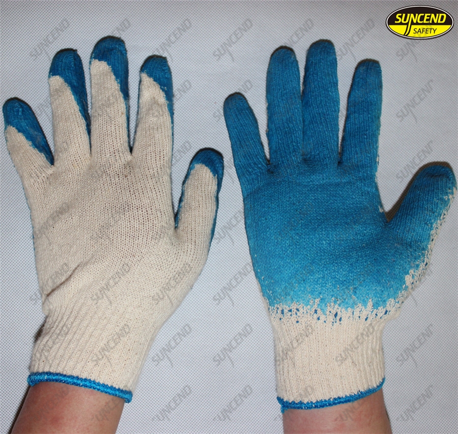 Wholesale smooth latex coated mechanical work gloves
