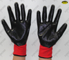 13gauge nylon zebra nitrile coated gloves