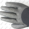Thermal acrylic fleece + polyester shell 3/4 coated black foam + sandy PVC glov