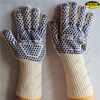 Aramid fiber heat resistant knitted cut resistant gloves