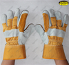 Industrial labor protection low price working cow leather gloves