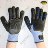 13G HPPE Liner TPR back foam nitrile palm anti-impact gloves