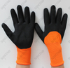 3/4 Palm And Back Coated Sandy Finish Work Glove with Black Nitrile Dipped