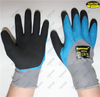 Safety hand work nitrile double coated sandy gardening gloves
