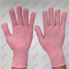 15 gauge pink nylon liner single palm PVC dotted women work gloves